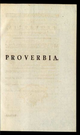 Proverbia