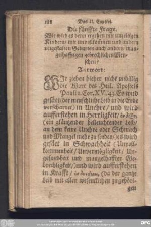 Die fünffte Frage.