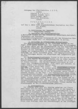 Rieden-Sittenhardt mit Nebenorten: Pfarrbericht 1936