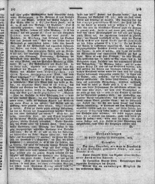 Verhandlungen der Pariser Academie der Wissenschaften. 1819.