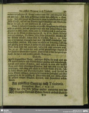Am zwölfften Sonntag nach Trinitatis