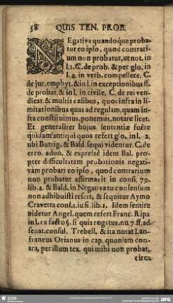 Quis Teneatur Probare Negativam, & quibus modis