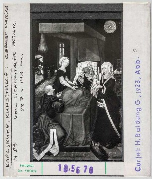 Kloster Lichtenthal: Altar mit Geburt Mariae. Karlsruhe, Kunsthalle