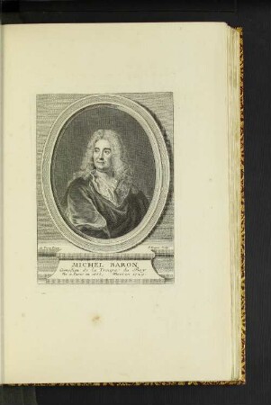 Michel Baron. Comédien de la Troupe du Roy.