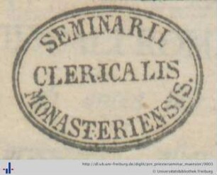 Stempel (Aus: UB Freiburg, 2018/23).