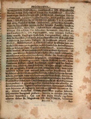 Programma quo ... ad inaug. disp. Christi. Wilh. Höltichii ... de Praerogativis Principum S. R. I von dem Vorrecht der Teutschen Fürsten des Heil. Römischen Reichs ... invitat Joh. Klein