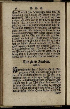 Die zwey Tauben.