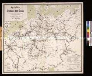 Special-Karte der Eisenbahnen Mittel-Europas