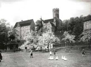 Gnandstein. Burg (1101/1800). Ansicht von Südosten
