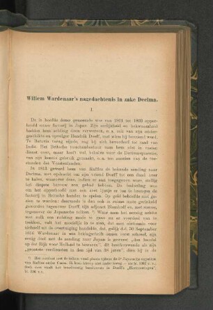 Willem Wardenaar´s nagedachtenis in zake Decima, door P. H. van der Kemp.