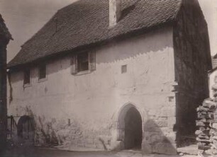 Hauptstraße. Fachwerk. Bauernhaus 15. Jahrhundert. Erdgeschoss 1927
