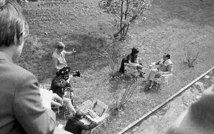 Fernsehinterview mit Gartenbaudirektor Robert Mürb zur Bundesgartenschau 1967.