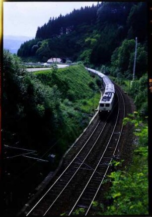 Triberg: Schwarzwaldbahn, Strecke vor dem Sommerau-Tunnel