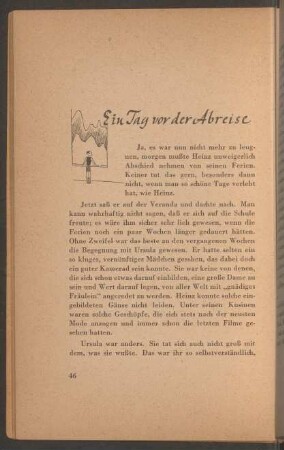 Ein Tag vor der Abreise