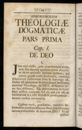 44-221, Aphorismorum Theologiae Dogmaticae