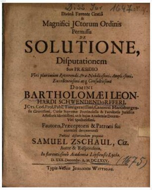 De Solutione
