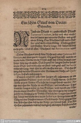 Ein schön Stuck von Doctor Schencken.