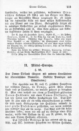 II. Mittel-Europa