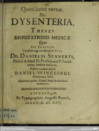 De dysenteria