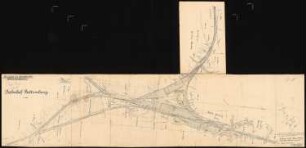 Umbau und Erweiterung des Sammelbahnhofs Bettemburg Schinkelwettbewerb 1913: Gleisplan 1:2000