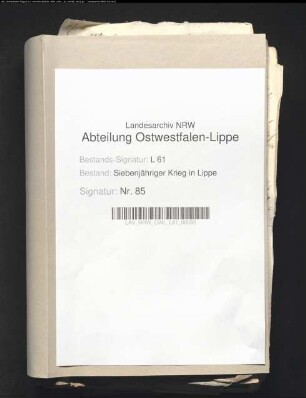 Anforderungen und Aufstellungen für Fuhren für die all. Armee im Spätsommer 1758