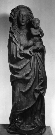 Madonna mit Kind : Madonna mit Kind. Holz, geschnitzt (1401/1500). Weiler Kreis Konstanz, Privatbesitz