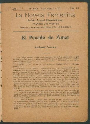 El pecado de amar