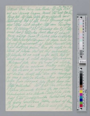 Brief an Alice Bensheimer