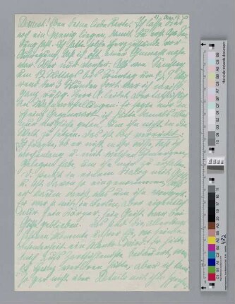 Brief an Alice Bensheimer