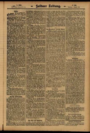 Zweite Ausgabe vom Donnerstag, den 04. Dezember 1913.