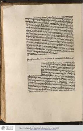 Epistola Leonardi Arentini poete laureati de vita atque gestis Aristidis incipit feliciter.
