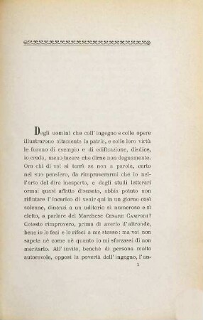Il Marchese Cesare Campori