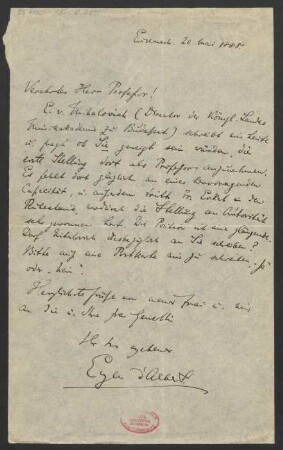 Brief an Karl Klindworth : 20.05.1888