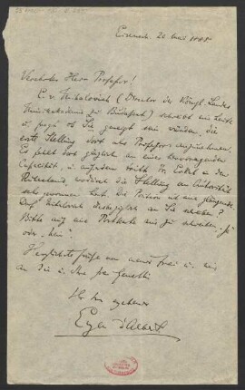 Brief an Karl Klindworth : 20.05.1888