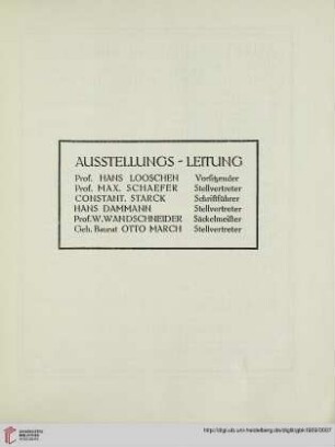 Ausstellungs-Leitung