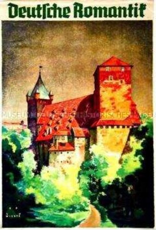 Werbeplakat für Tourismus in Deutschland (mit der Kaiserburg in Nürnberg)