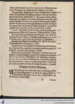 Bücher in der Artzney.