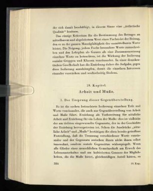19. Kapitel. Arbeit und Muße