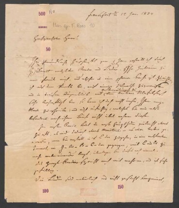 Brief an Unbekannt : 12.01.1834