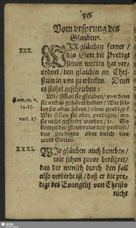 Vom ursprung des Glaubens