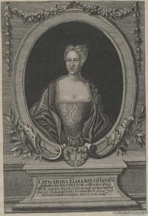 Bildnis der Catharina Elisabeth Hansen, geb. Salfeld