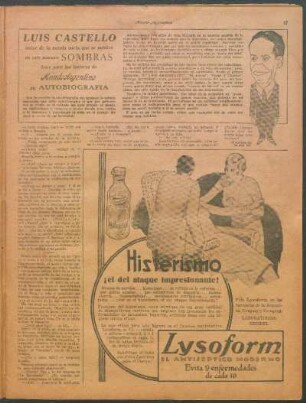 Luis Castello, autor de la novela corta que se pública en este número "Sombras", hace para los lectores de Mundo Argentino su autobiografía