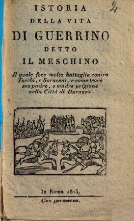 Istoria della vita di Guerrino detto il Meschino