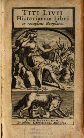 Titi Livii Historiarum Libri : ex recensione Heinsiana, 1
