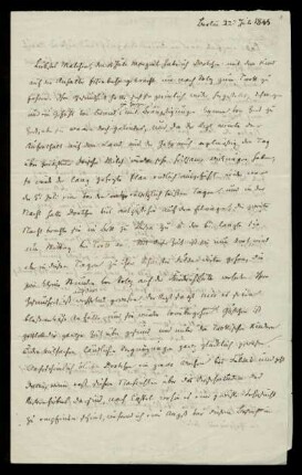 Brief von Wilhelm Grimm an Amalie Hassenpflug