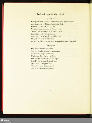 Tod auf dem Schlachtfeld