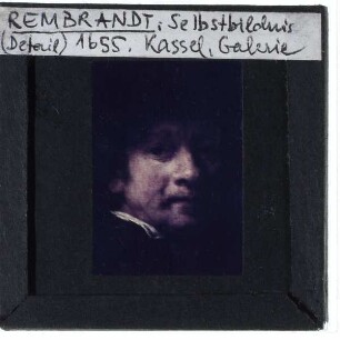 Rembrandt, Selbstbildnis mit Barett und goldener Kette (Kassel GAM 244)