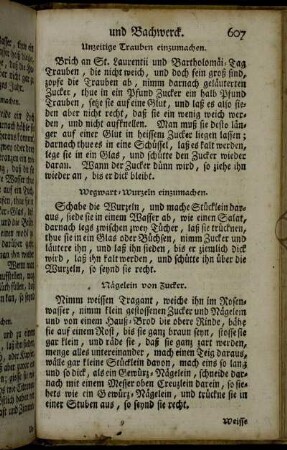 Nägelein von Zucker. - Weisse Sulz in die Fasten.