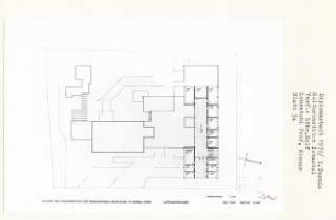 Kulturinstitut Istanbul (Diplomarbeit bei Willy Kreuer): Grundriss Obergeschoss (Alternativentwurf) 1:200
