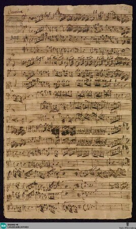 Overtures - Mus. Hs. 390 : strings, woodwinds; B|b; BrinzingMWV 3.12